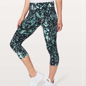 Lululemon Fast & Free Crop‎ II Nulux 19" Pixel Haze Multi Black 4